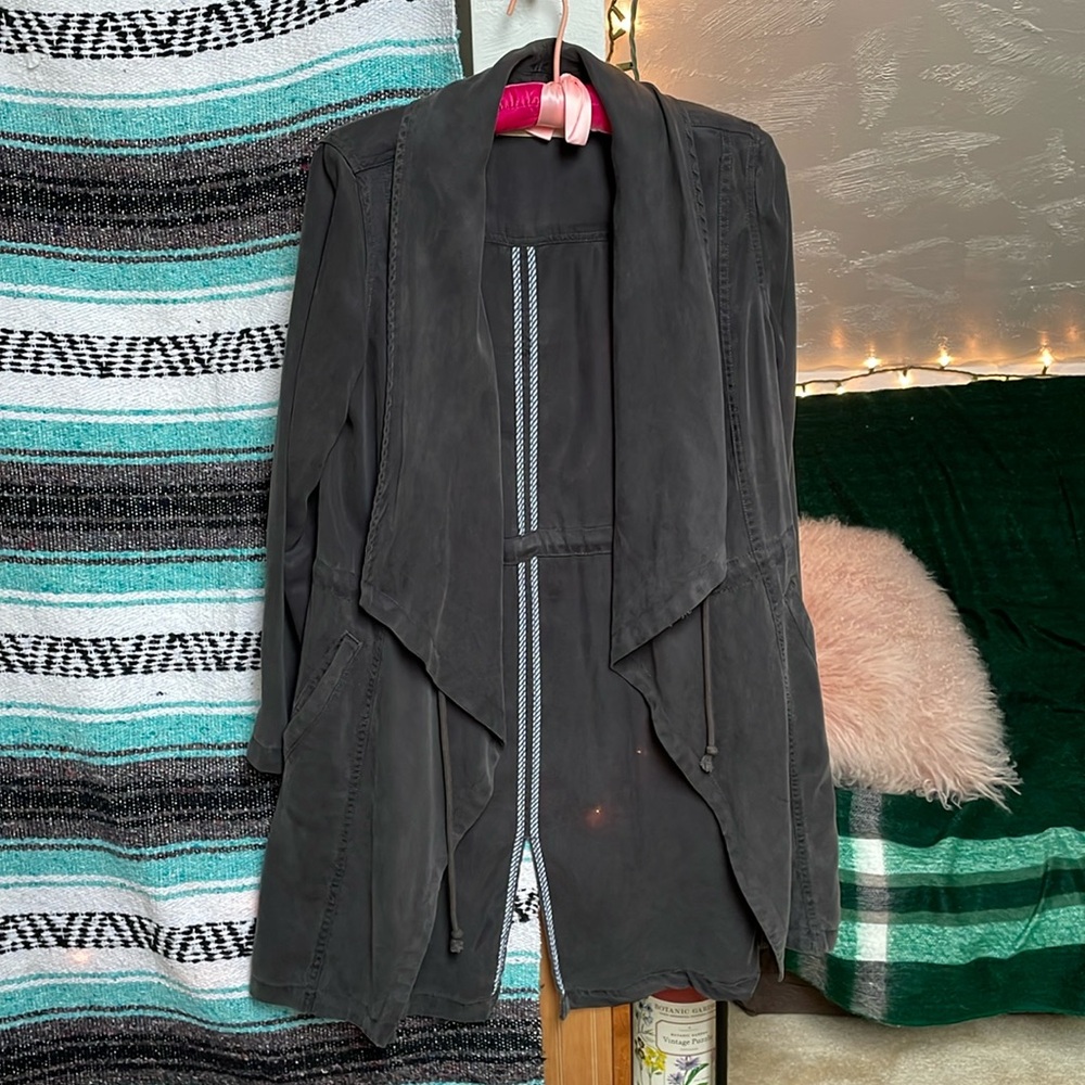 Max Jeans lightweight trench coat - grey, size small